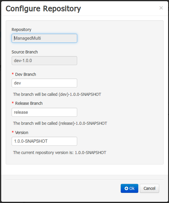 Configure Repository Process Parameters