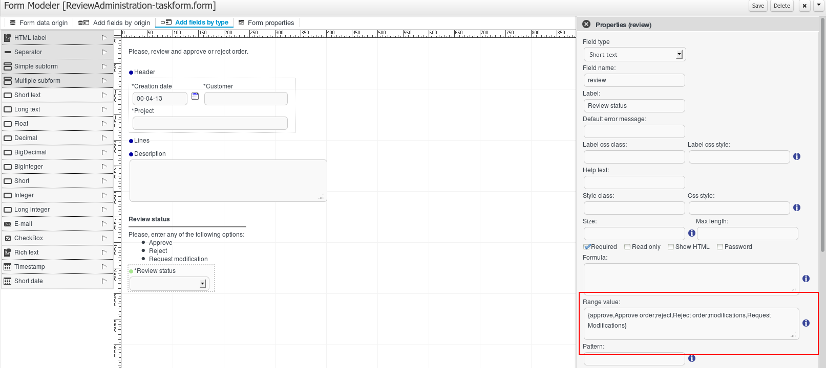 Setting default value formula