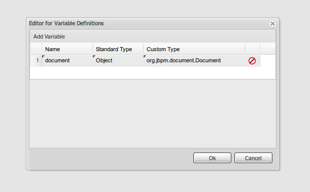 Defining a document variable