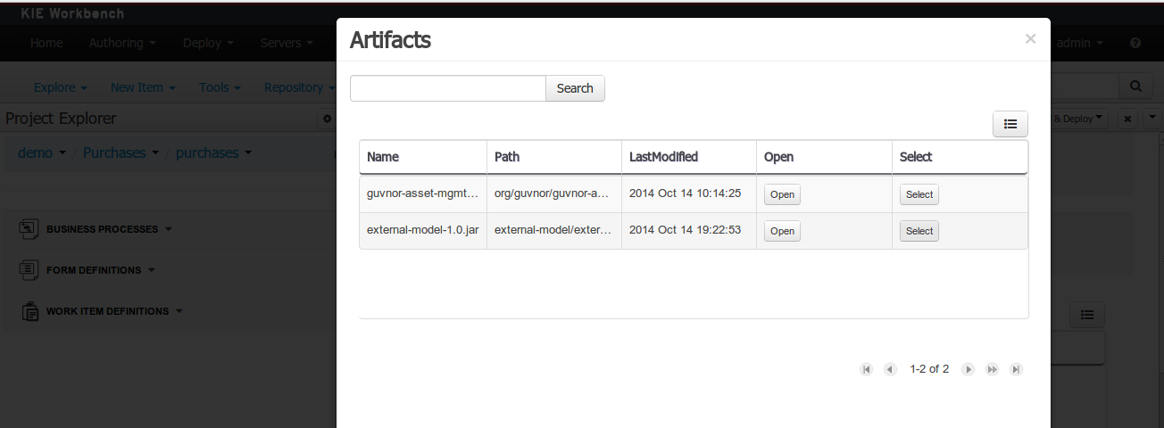 Select JAR from "Maven Artifact Repository".