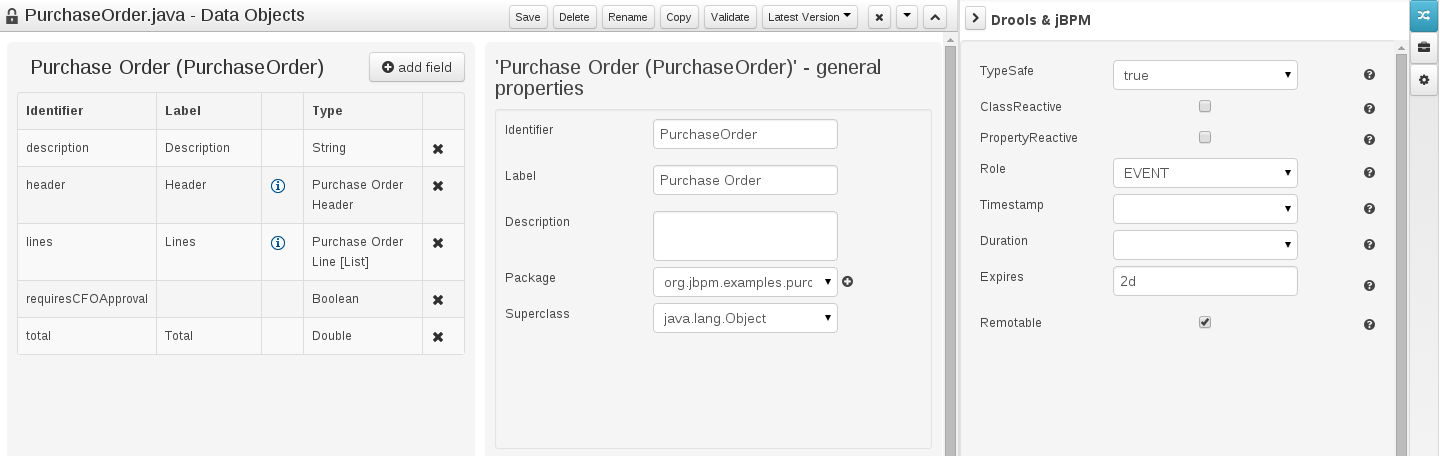 Purchase Order configuration