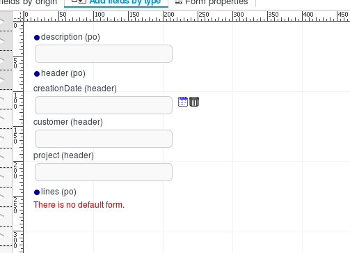 20 subform configured