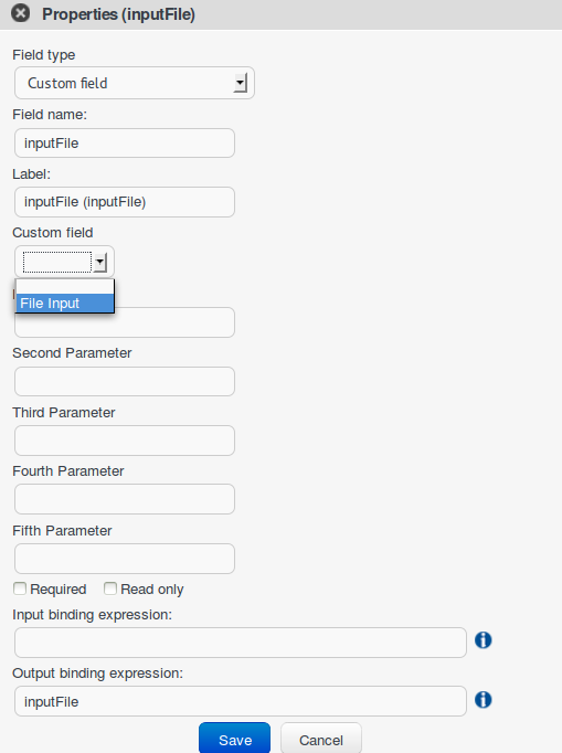 38 custom field type select field