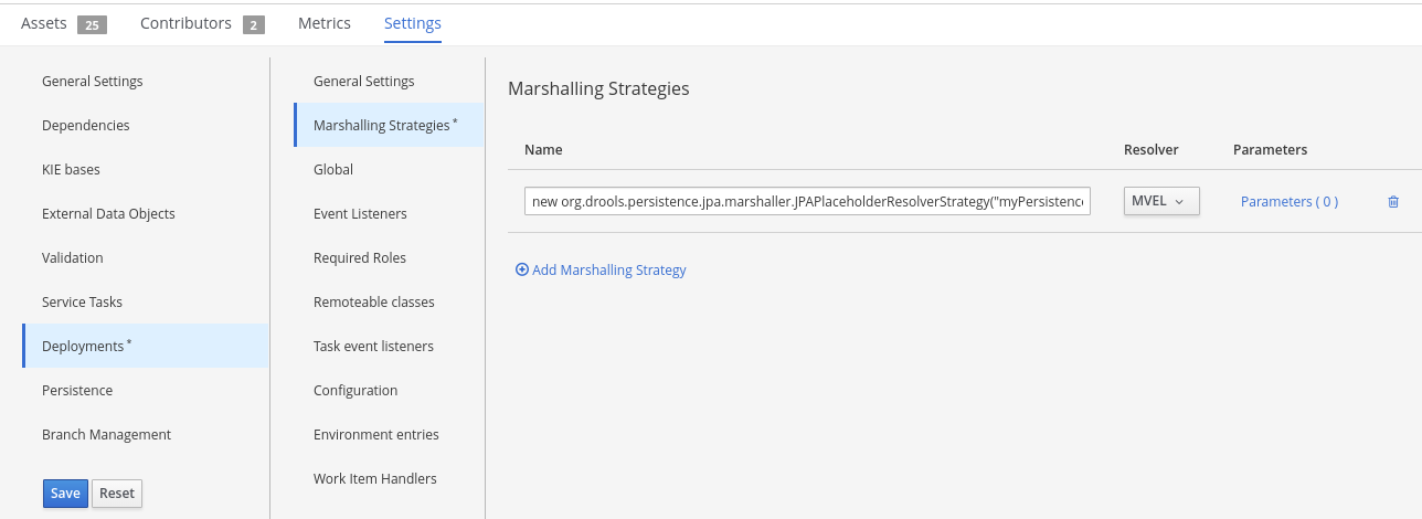 jpa marhsalling strategy