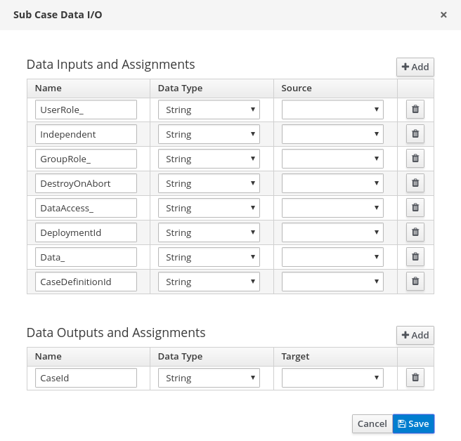 case management subcase dataio